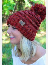 Load image into Gallery viewer, Red/Orange Multi Beanie
