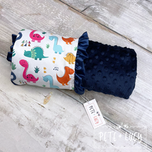 Load image into Gallery viewer, Dino Days Minky Blanket
