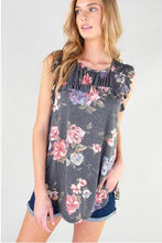 Load image into Gallery viewer, Ruffled Floral Kids Tank
