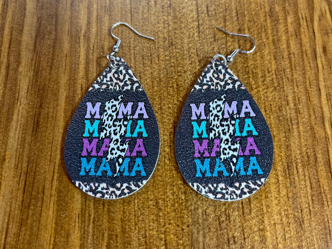 Tri-Color Mama Earrings